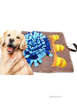 Dogs Snuffle Mat Durable Pet Dog Feeding Mat Interactive Dog Toys with 3 Cute Squeaky Small Fishes Portable Machine Washable Dog Play Mat Sniffing Training Pad Fun Mats Great for Stress Release
