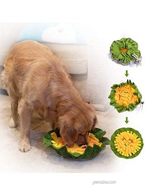FAT CHAI & MARK Snuffle Mat for Dogs Enrichment Toys for Smart Dogs Interactive Food Puzzle Mental Stimulation Toys to Keep Dogs Busy Adjustable Pet Snuffle Bowl Mat for Slow Feeding