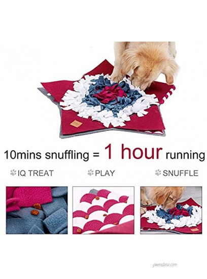 N G Pet Snuffle Mat for Dog,Snuffle Mat Nosework Blanket Dog Feeding Mat,Interactive Training Feed Game Machine Washable and Durable Pet Play Puzzle Toys for Stress Release