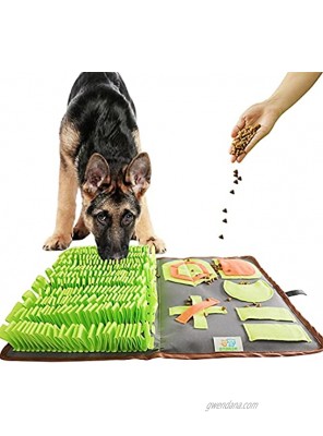 OTOKIM Snuffle Mat for Dogs Durable Interactive Dog Puzzle Toys 15.7x 23.6 Pet Feeding Mat Training Natural Foraging Skills and Nose Work