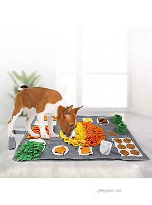 TEEWAL Snuffle Mat Dog Snuffle Mat Cat Pet Snuffle Mat for Dogs,Interactive Feed Game for Boredom Encourages Natural Foraging Skills for Cat Dog Dog Cat Treat Dispenser Stress Relief Indoor Outdoor