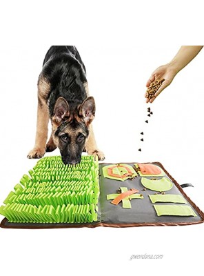 ZOEBAY Snuffle Mat for Dogs 15.7x 23 Pet Play Puzzle Toys for Stress Release Dog Interactive Toys Encourage Natural Foraging Skills