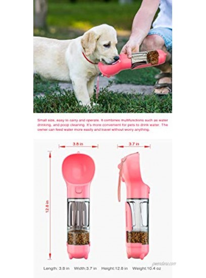 Cat and Dog Universal Travel Cup Kettle Water Dispenser Multi Function pet accompanying Cup pink