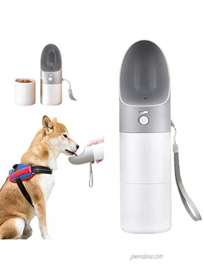 Dog Water Bottle for Walking Durable Double Layer Animal Travel Drinking Water Bottle Bowl Dispenser and Food Container,Portable Water Bottle for Pet