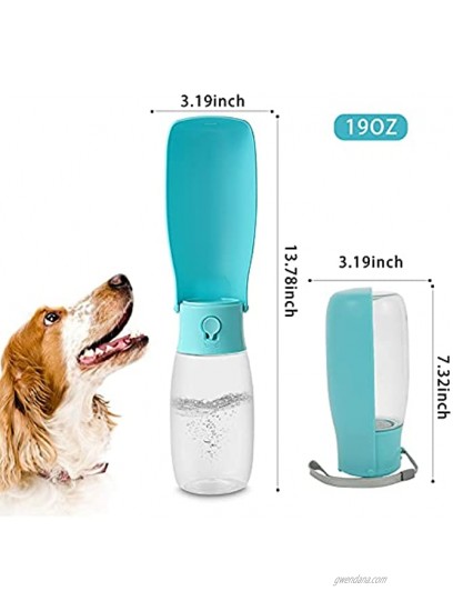 HCY&WLD Pet Water Bottle for Dog,Cat,Rabbit and Other Animals,Foldable Portable Dog Water Bottle with Activated Carbon Filter Foodgrade Material Lightweight Dog Water Dispenser