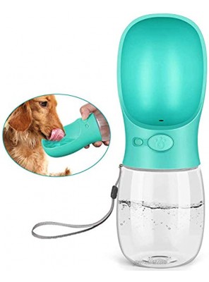 Kalimdor Dog Water Bottle 12oz Leak Proof Portable Puppy Water Dispenser with Drinking Feeder for Pets Outdoor Walking Hiking Travel BPA Free Food Grade Plastic