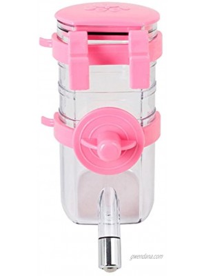 Luck Dawn Pet Water Feeder Bottle Container Dispenser for Cage or Kennel – No Drip Automatically Hanging Water Bottle with Stainless Steel Pipe for Puppy Rabbit Small Animals
