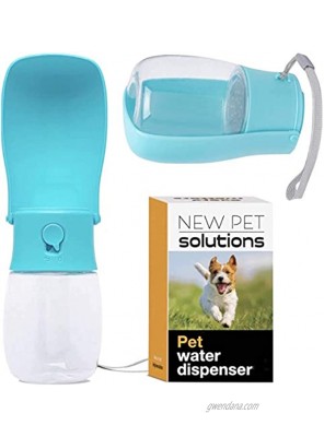 NEW PET SOLUTIONS Foldable Dog Water Bottle is Incredibly Compact in Storage Mode and Yet it is Larger Than Other Water Bottles for Dogs When Unfolded. It's Magical.