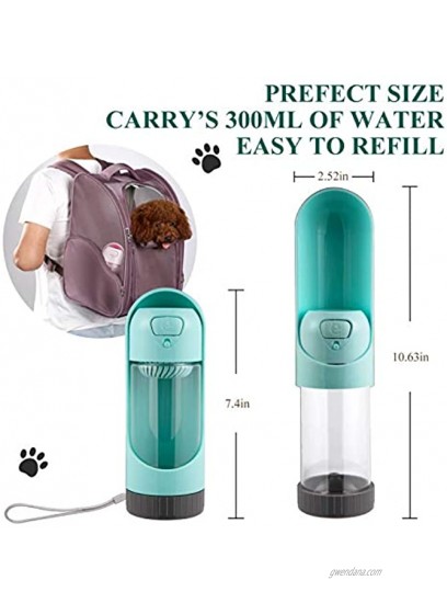 NNNN Portable Dog Water Bottle Bowl Leak Proof Foldable Puppy Large Water Dispenser with Collapsible Drinking Feeder Filter and Lock Key for Pet Outdoor Walking Hiking,Running Travel