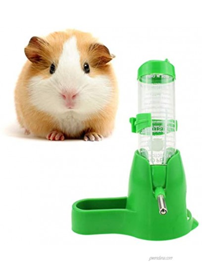 POPETPOP 125ML Pet Dispenser with Base Hut Small Pet Nest Hamster Water Bottle Holder Pink