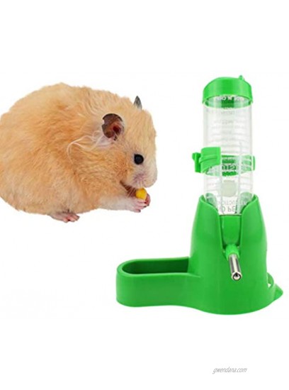 POPETPOP 125ML Pet Dispenser with Base Hut Small Pet Nest Hamster Water Bottle Holder Pink