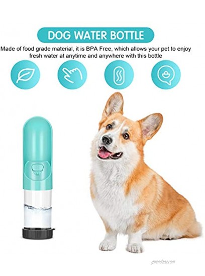YHG Dog Water Bottle Foldable Leak Proof Pet Drinking Water Dispenser Portable Dog Puppy Travel Water Bowl for Walking Hiking Running and Other Outdoor Activities