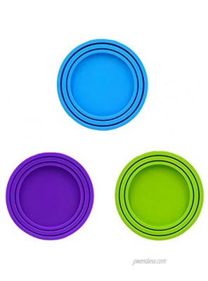 Alovexiong 3 Pack Silicone Pet Can Lids Food Can Cover Pet Can Covers Pet Can Tops Fit 3 Standard Sizes Replacement for Pet Cat Dog Food Storage Cover Random Color