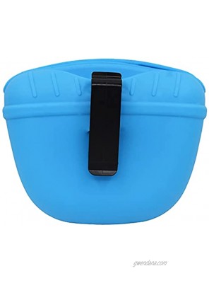 Silicone Pet Training Dog Snack Bag with Magnetic Waist Clip for Easy Walking and Feeding