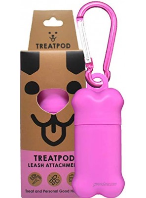 TreatPod Treat Holder for Leash Spill Free Storage Container and Dog Training Pouch