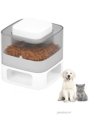 2-in-1 Automatic Cat Feeder Creative Press-to-Eat Cat Food Dispenser Interactive Dog Puzzle Toy for IQ Training
