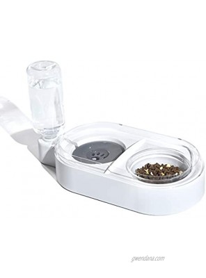 Companet Elevated Cat Bowl Detachable Food and Water Bowls for Dogs Cats No Spill Cat Food and Water Bowl Set