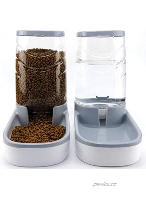 Eonpet Pets Cats Dogs Automatic Waterer and Food Feeder 3.8 L with 1 Water Dispenser and 1 Pet Automatic Feeder