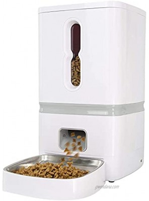 FIOVIEL Automatic Dog Feeder 7L Pet Food Dispenser for Cats and Dogs Cat and Dog Auto Timed Cat Feeder with 10s Voice Recorder Up to 6 Meals with Portion Control for Small Medium and Large Pets