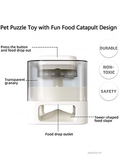 Interactive Dog Toys Automatic Cat Feeder for Small Medium Pet Puppy Kitten Cat and Dog Dry Food Dispenser Treat Puzzle Toy of Pets for IQ Training Slow Feeder and Healthy Eating 1.2 L