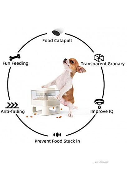 Interactive Dog Toys Automatic Cat Feeder for Small Medium Pet Puppy Kitten Cat and Dog Dry Food Dispenser Treat Puzzle Toy of Pets for IQ Training Slow Feeder and Healthy Eating 1.2 L