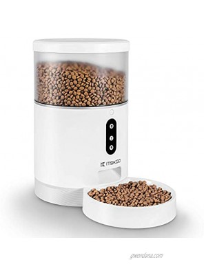 ITSKOO Automatic Pet Feeder Automated & Programmable Dog & Cat Food Dispenser Smart Dry Kibbles Container for Better Portion Control Remote Feeding WiFi Voice Assistant & Phone App Enabled