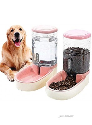 Meipire Pets Auto Feeder 3.8L,Food Feeder and Water Dispenser Set for Small & Big Dogs Cats and Pets Animals