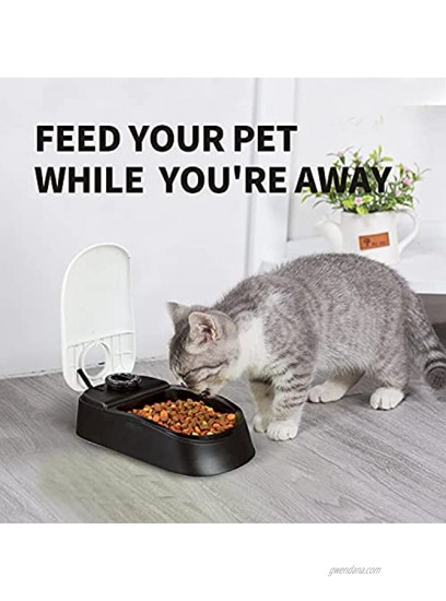 PAWISE Automatic Pet Feeder Food Dispenser with Timer for Cats and Dogs 1 Meal