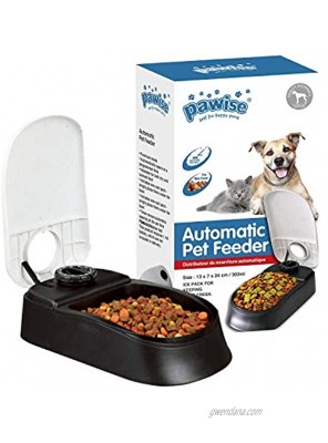 PAWISE Automatic Pet Feeder Food Dispenser with Timer for Cats and Dogs 1 Meal