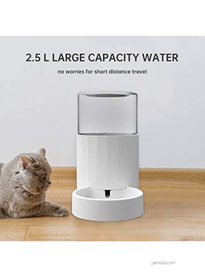 RIZZARI Gravity Pet Water Dispenser,Automatic Self-Dispensing Dog Cat Feeder for Small Large Puppy,Kittens and Pets