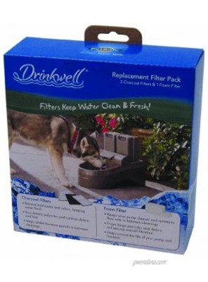 Drinkwell Outdoor Dog Pet Fountain Replacement Filters 3 Pack