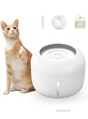 Mascota Cat Water Fountain with Auto Shut-Off Pump BPA-Free Pet Fountain 84oz 2.5L Ultra Silent Automatic Water Bowl Dispenser with Filters for Cats & DogsWhite