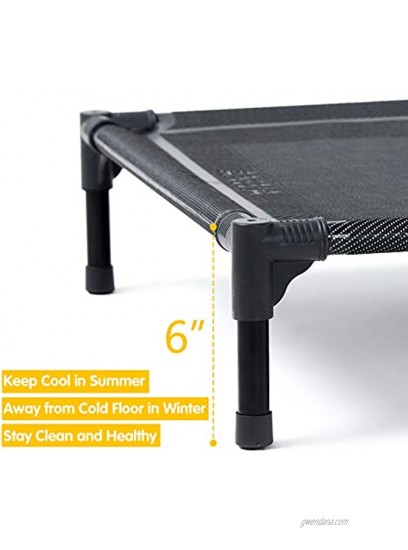 ANWA Elevated Dog Beds for X-Large Dogs Cooling Raised Dog Bed Outdoor & Indoor Dog Cots Beds for Large Dogs Easy to Clean
