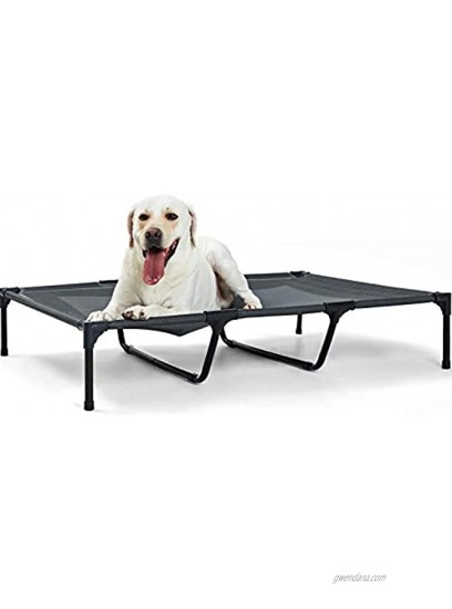 ANWA Elevated Dog Beds for X-Large Dogs Cooling Raised Dog Bed Outdoor & Indoor Dog Cots Beds for Large Dogs Easy to Clean