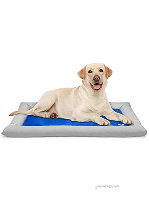 Arf Pets Dog Self Cooling Bed Pet Bed – Solid Gel Based Self Cooling Mat for Pets Includes a Foam Based Bolster Bed for Extra Comfort