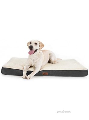 Bedsure Large Dog Bed for Large Dogs Up to 75lbs Big Orthopedic Dog Beds with Removable Washable Cover Egg Crate Foam Pet Bed Mat Grey