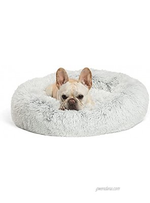 Best Friends by Sheri The Original Calming Donut Cat and Dog Bed in Shag or Lux Fur Machine Washable High Bolster Multiple Sizes S-XL