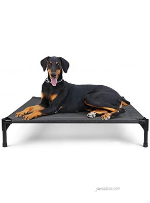 Elevated Dog Bed Raised Dog Bed Dog Cot Outdoor Dog Bed Large Cooling Pet Beds Dog Camping Bed 41 Inch Breathable Mesh Durable Frame