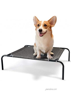 Elevated Pet Cot Bed Cooling Portable Polyester Washable Raised Dog Bed Breathable Outdoor Indoor Use Rest Pet Bed for Dogs & Cats Camping Beach