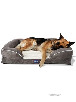 Laifug Large Dog Bed,Orthopedic Memory Foam Dog Couch with Free Waterproof Liner and Removable Washable Cover,Durable Pet Sofa for Dogs and Cats