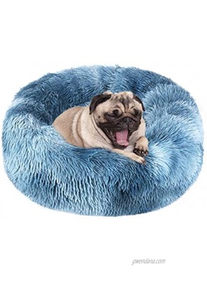 NOYAL Donut Dog Cat Bed Soft Plush Pet Cushion Waterproof Machine Washable Self-Warming Pet Bed Improved Sleep for Cats Small Medium Dogs