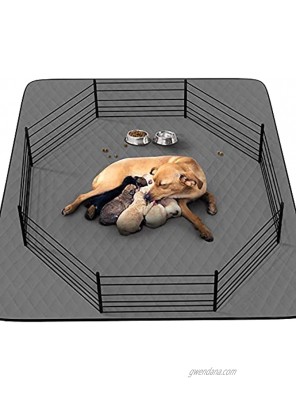 CoolShields Washable Puppy Dog Pee Pad 72 X72 Extra Large Waterproof Whelping Training Mat for Playpen Crate Floor Bed,Sofa and Trunk [Premium Fabrics That can be Used by Humans]