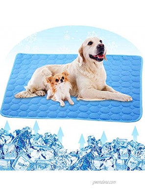 Dog Cooling Mat Pet Cooling Pads for Dogs Dog Mats Dog Accessories Dog Cooling Vest to Help Your Pet Stay Cool Avoid Overheating Ideal for Home & Travel Blue Cooling Mat