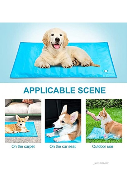 Dog Cooling Mat PVC Summer Pet Dog Self Ice Cooling Pad Reusable Pet Ice Cool Bed for Small Medium Large Puppies Cats Kennel Sofa Bed Floor Indoor & Outdoor Using
