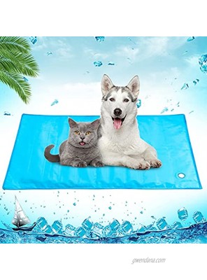 Dog Cooling Mat PVC Summer Pet Dog Self Ice Cooling Pad Reusable Pet Ice Cool Bed for Small Medium Large Puppies Cats Kennel Sofa Bed Floor Indoor & Outdoor Using