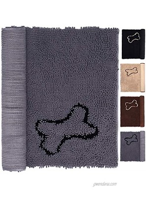 Dog Rug Bathroom Bath Rugs Pet Cat Doggy Rugs Mats Shaggy Chenille Pet Area Rugs Petbed Ultra Soft Water Absorbent Machine Washable Dry Floor Rugs Mats for Entryway to Clean Wet Dirty Feet