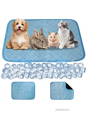 Eunice Pet Self Cooling Mat Cool Pet Pee Pad Waterproof Sleeping Pad for Summer Washable Anti-Slip Fast-Absorbent Cage Liner for Small Dog & Cat & Guinea Pig & Hamster & Rabbit