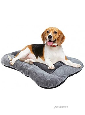 FOCUSPET Dog Crate Bed Ultra Soft Dog Bed Dog Crate Mattress Fluffy Long Plush 23 29 35 40 Inch Pet Crate Pad Machine Washable Anti-Slip Dog Kennel Bed for Large Medium Small Dogs Cats Pets Sleeping
