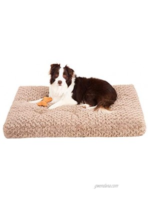 JOYELF Dog Crate Bed Anti-Anxiety Pet Beds Mat Machine Washable Dog Bed for Crate Soft Cushion Crate Pad for Dogs with Squeaky Bone Toy as Gift