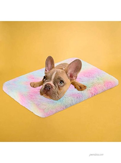KAMA BRIDAL Fluffy Fleece Dog Blanket Plush Dog Bed Mat Anti-Slip Dog Mat Mattress for Large Medium Small Dogs Cats Dog Blanket Pad for Sofa,Bed,Car